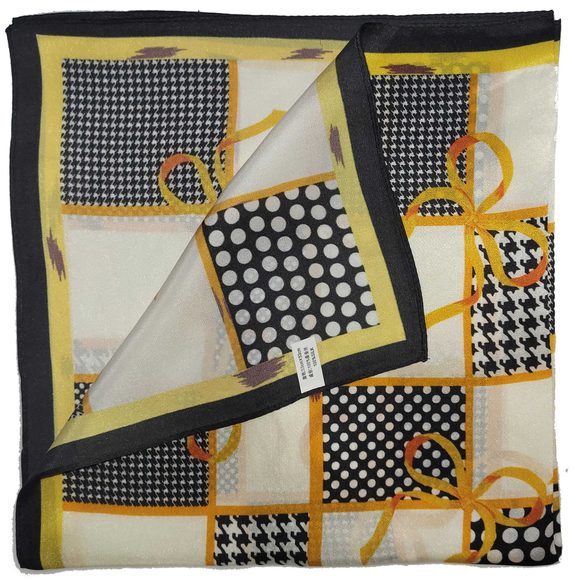 NWT Genuine 100% Mulberry Silk Satin Scarf 20"x20" Small Square Shawl 5449 - Picture 8 of 8